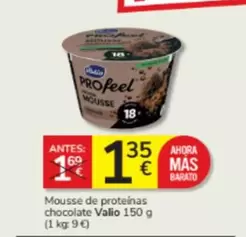 Oferta de Valio - Mousse De Proteinas Chocolate por 1,35€ en Consum