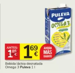 Oferta de Puleva - Bebida Láctea Desnatada Omega 3 por 1,69€ en Consum