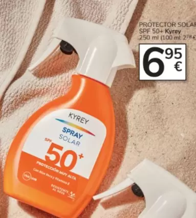Oferta de Kyrey - Protector Solar Spf 50+ por 6,95€ en Consum