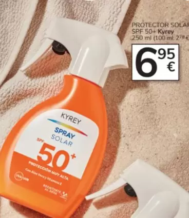 Oferta de Kyrey - Protector Solar SPF 50+ por 6,95€ en Consum