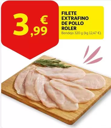 Oferta de Roler - Filete Extrafino De Pollo por 3,99€ en Alcampo