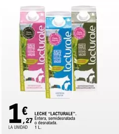 Oferta de Lacturale - Leche por 1,27€ en E.Leclerc