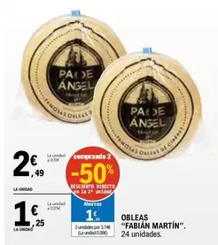 Oferta de Obleas por 2,49€ en E.Leclerc