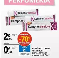 Oferta de Kemphor - Dentífrico Crema por 2,95€ en E.Leclerc