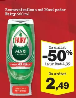 Oferta de Fairy - Rentavaixelles A Ma Maxi Poder por 4,99€ en Sorli