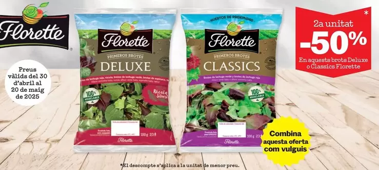 Oferta de Florette - En Aquests Brots Deluxe O Classics en Sorli