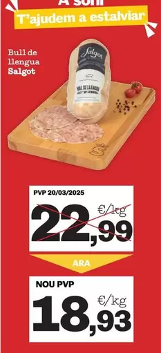 Oferta de Salgot - T'ajudam A Estalvilar por 18,93€ en Sorli