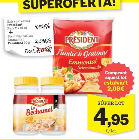 Oferta de Président - Salsa Beizamel por 4,95€ en Sorli