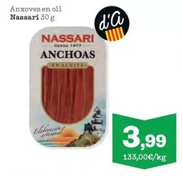 Oferta de Nassari - Anxoves En Oli  por 3,99€ en Sorli