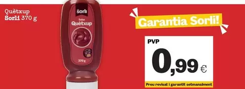 Oferta de Sorli - Quètxup  por 0,99€ en Sorli
