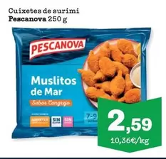 Oferta de Pescanova - Cuixetes De Surimi por 2,59€ en Sorli