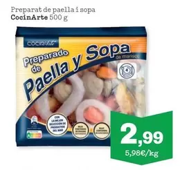 Oferta de Cocinarte - Preparat De Paella Y Sopa por 2,99€ en Sorli