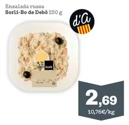 Oferta de Bo De Debo - Ensalada Russa Sorli por 2,69€ en Sorli