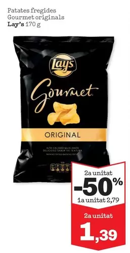 Oferta de Lay's - Patates Fregides Gourmet Originals por 2,79€ en Sorli