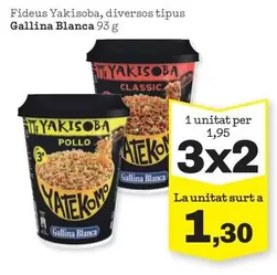 Oferta de Gallina Blanca - Fideus Yakisoba, Diversos Tipus por 1,3€ en Sorli
