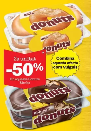 Oferta de Glacé - En Aquetas Donuts Bimbo en Sorli
