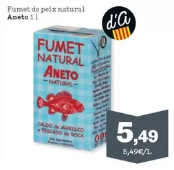 Oferta de Aneto - Fumet De Peix Natural por 5,49€ en Sorli
