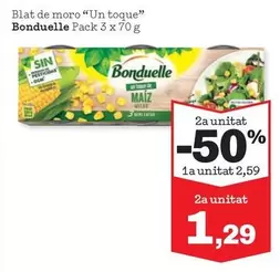 Oferta de Bonduelle - Blat De Moro "un Toque" por 2,59€ en Sorli