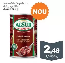 Oferta de Alsur - Amanida De Pebrot Del Piquillo por 2,49€ en Sorli