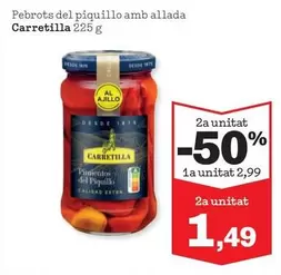 Oferta de Carretilla - Pebrots Del Piquillo Amb Allada por 2,99€ en Sorli