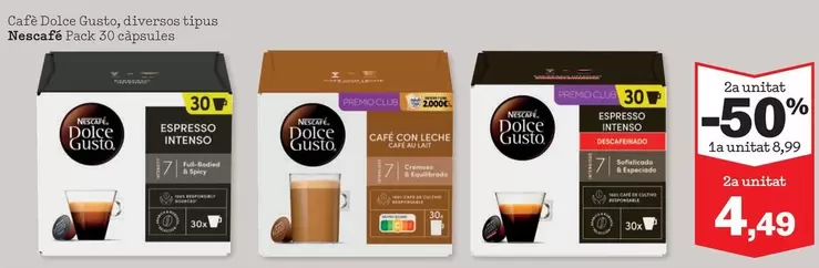 Oferta de Dolce Gusto - A.o.p. De Gusto, Divernos Tipus por 9,9€ en Sorli