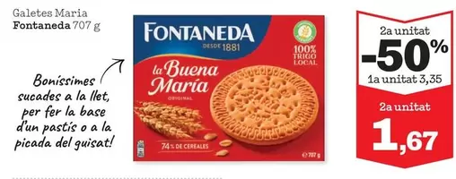 Oferta de Fontaneda - Galletas María por 1,67€ en Sorli