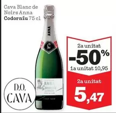 Oferta de Codorniu - Cava Blanc De Noirs Anna por 10,95€ en Sorli