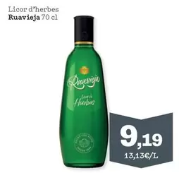 Oferta de Ruavieja - Licor D'Herbes por 9,19€ en Sorli