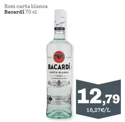Oferta de Bacardi - Rom Carta Blanca por 12,79€ en Sorli
