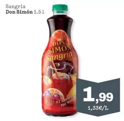 Oferta de Don Simón - Sangria por 1,99€ en Sorli