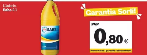 Oferta de Sabe - Lleixiu  por 0,8€ en Sorli