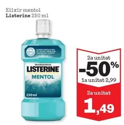 Oferta de Listerine - Elixir Mentol por 2,99€ en Sorli