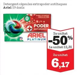 Oferta de Ariel - Detergent Capsules Extrapoder Antitaques por 12,35€ en Sorli