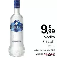 Oferta de Eristoff - Vodka por 9,99€ en Supermercados El Jamón