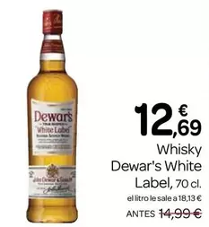 Oferta de Dewar's - Whisky White Label por 12,69€ en Supermercados El Jamón