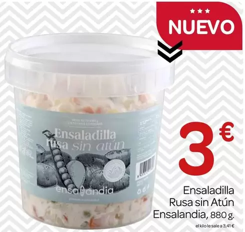 Oferta de Ensalandia - Ensaladilla Rusa Sin Atun por 3€ en Supermercados El Jamón