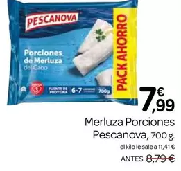 Oferta de Pescanova - Merluza Porciones por 7,99€ en Supermercados El Jamón