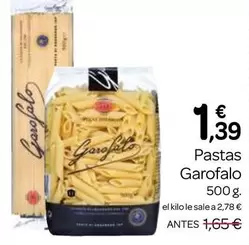 Oferta de Garofalo - Pastas por 1,39€ en Supermercados El Jamón