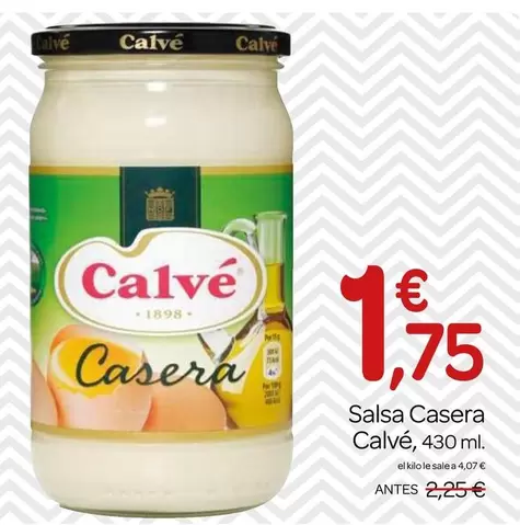 Oferta de Calvé - Salsa Casera por 1,75€ en Supermercados El Jamón