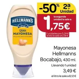Oferta de Hellmann's - Mayonesa por 3,49€ en Supermercados El Jamón