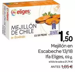 Oferta de Ifa Eliges - Mejillón En Escabeche por 1,5€ en Supermercados El Jamón