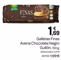 Oferta de Gullón - Finas Avena Chocolate Negro por 1,69€ en Supermercados El Jamón