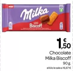 Oferta de Milka - Chocolate Biscoff por 1,5€ en Supermercados El Jamón
