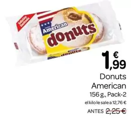Oferta de Donuts American por 1,99€ en Supermercados El Jamón