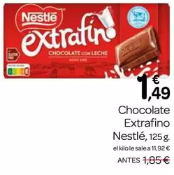 Oferta de Nestlé - Chocolate Extrafino por 1,49€ en Supermercados El Jamón