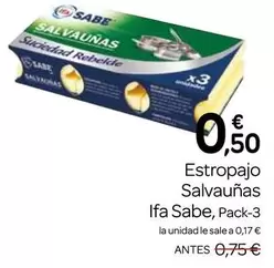 Oferta de Ifa sabe - Estropajo Salvaunas por 0,5€ en Supermercados El Jamón