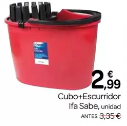 Oferta de Ifa Sabe - Cubo+Escurridor por 2,99€ en Supermercados El Jamón