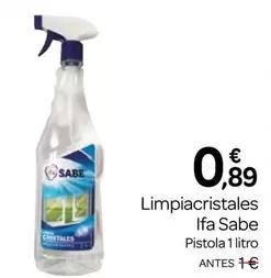 Oferta de Ifa sabe - Limpiacristales por 0,89€ en Supermercados El Jamón