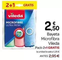 Oferta de Vileda - Bayeta Microfibra por 2,5€ en Supermercados El Jamón