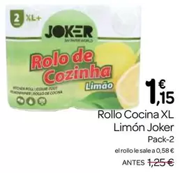 Oferta de Joker - Rollo Cocina Xl Limon por 1,15€ en Supermercados El Jamón